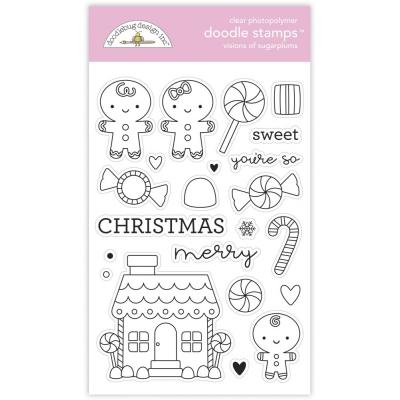 Doodlebug Night Before Christmas Clear Stamps - Vision Of Sugarplums